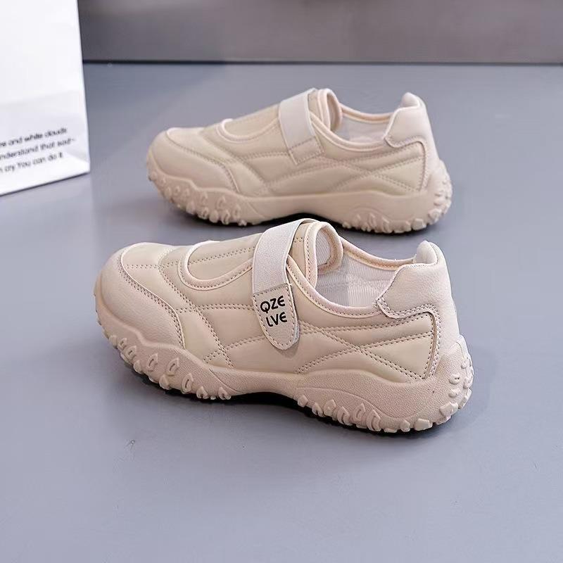 Versatile Casual Sports Shoes New Autumn Breathable Campus Style Velcro Flat Bottom Student Girl