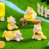 6 buc/set desene animate pisică animale miniaturi rășină ornamente micro peisaj DIY zână grădină decor