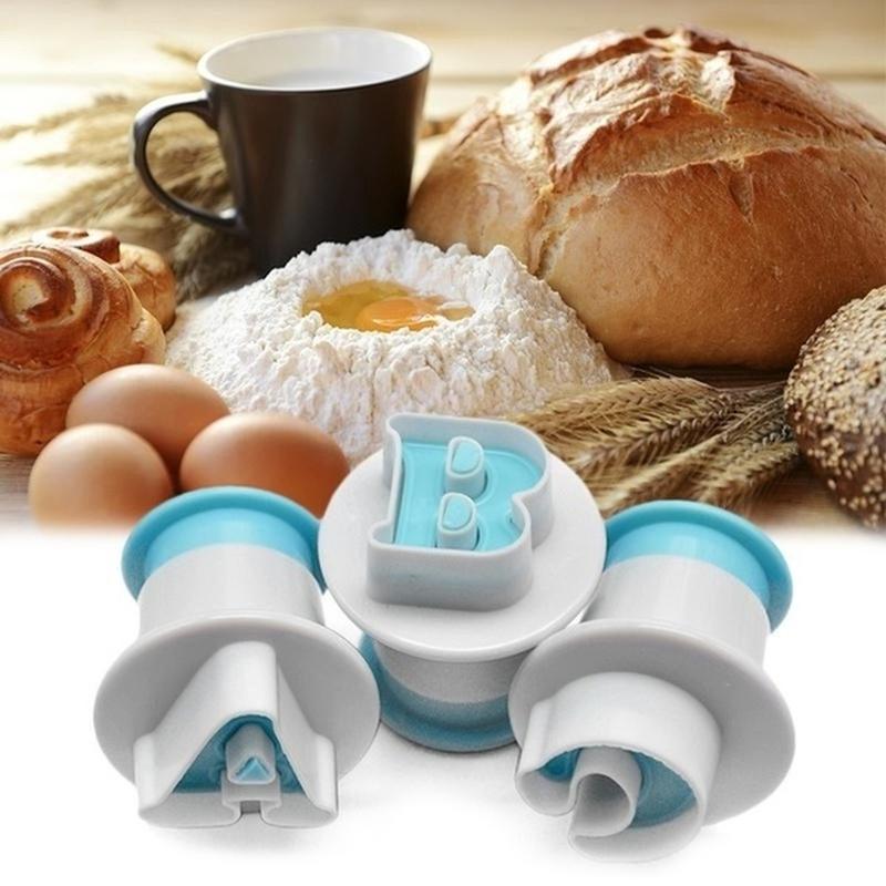 1Set Alphabet Cutter Baking Cupcake Mold Cake Decorating Tools