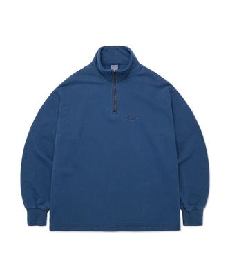 DIMITO Washed Half Zip Sweatshirt Deep Sea