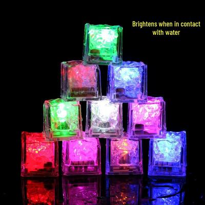 Cubetti di Ghiaccio LED Lampeggianti per Bar KTV: Luci Luminose Colorate Attivate dall'Acqua per Feste