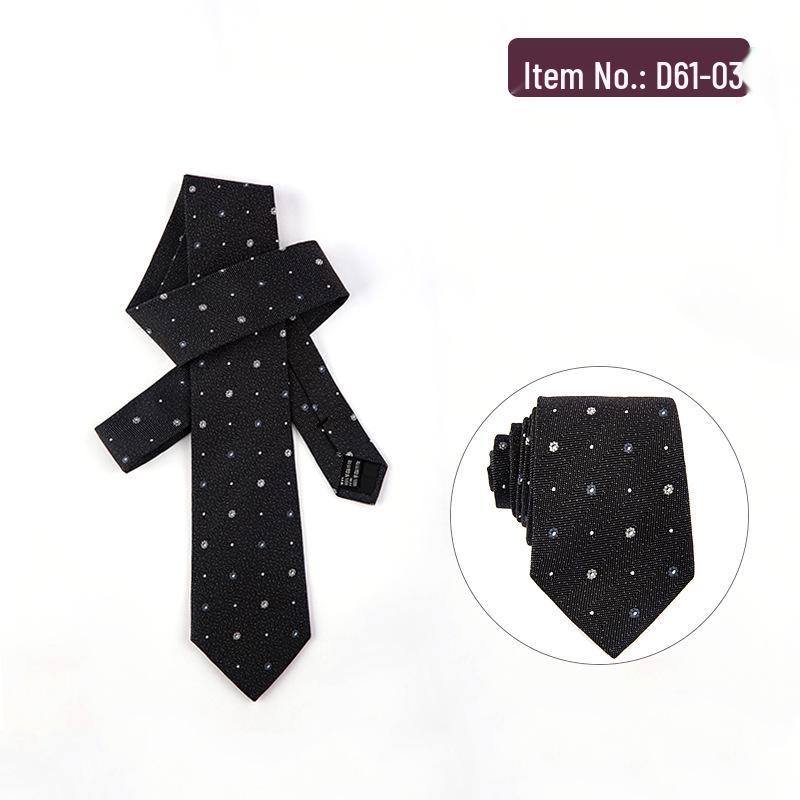 Men s Formal Polyester Silk Logo Tie - Ready Stock