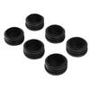 6Pcs Plastic Blanking End Pipe Tube Ert Plug Cover 40mm Black