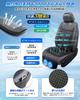 Cakoey Cool Seat, Chladič autosedačky, 2025, 2 extra velké ventilátory, Kompatibilní s DC12V/24V, Plynulý