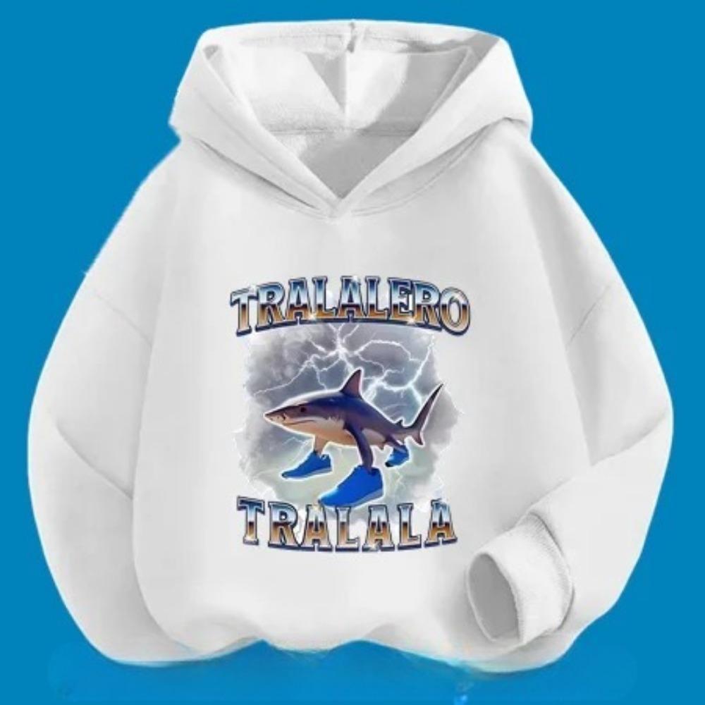 Cappuccino Printed Cartoon Children's Hoodie, Warm and Cute Hoodie for Autumn and Winter, Comfortable and Soft Top for Girl