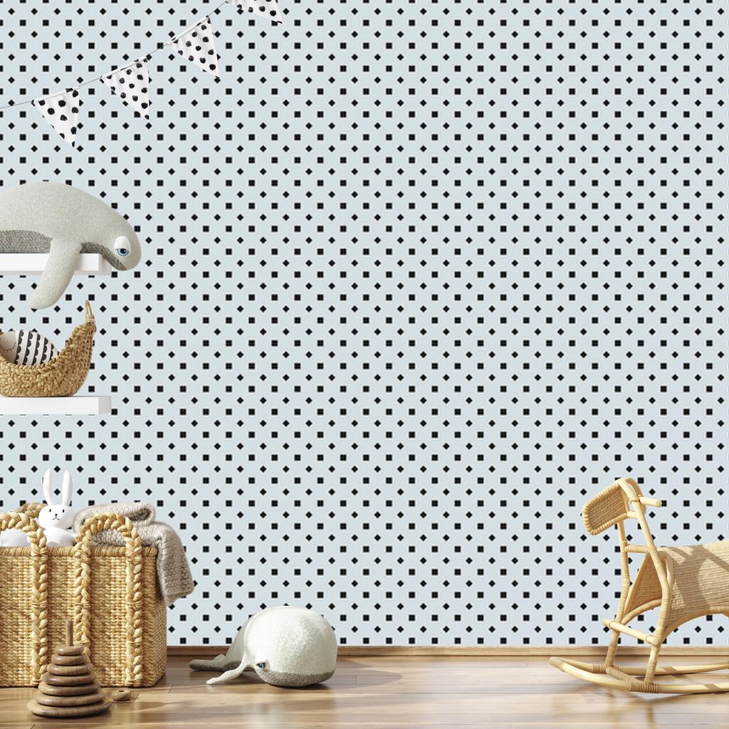 Light gray and gray dots wallpaper for living room and bedroom 50x1000