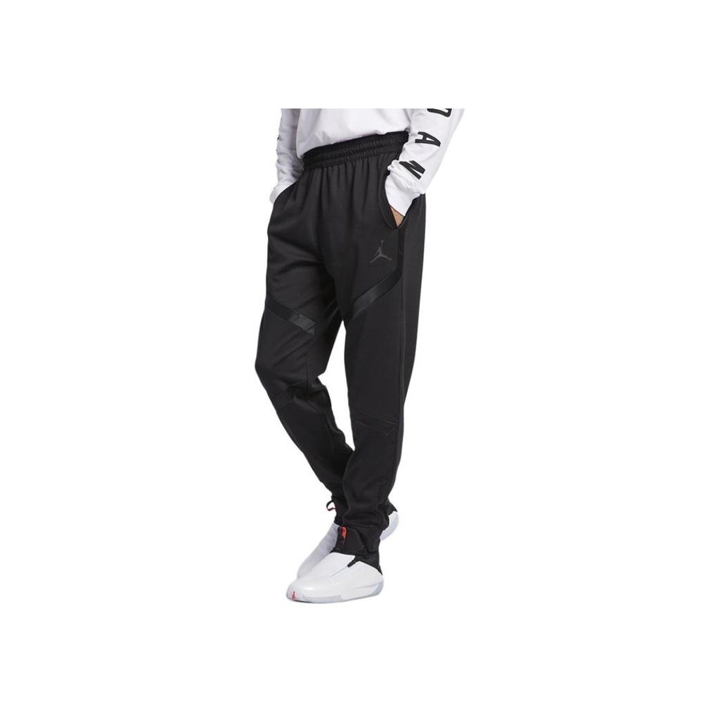 Jordan Solid Color Simple Logo Cuffed Knit Sports Pants Men Bottoms Black AJ1127-010