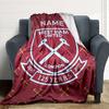 Custom Name Atletico Madrid Crest blanket for Couch & Bed, Plush Cozy Fuzzy Blanket Super Soft & Warm Blankets for Fall and Winter. 0908250