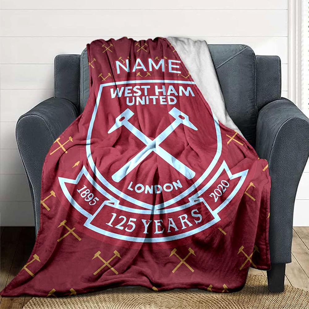 Custom Name Atletico Madrid Crest blanket for Couch & Bed, Plush Cozy Fuzzy Blanket Super Soft & Warm Blankets for Fall and Winter. 0908250