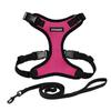 Step-in Lock Harness for Cat Travel by Best Pet Supplies - Size S, Fuchsia/Black