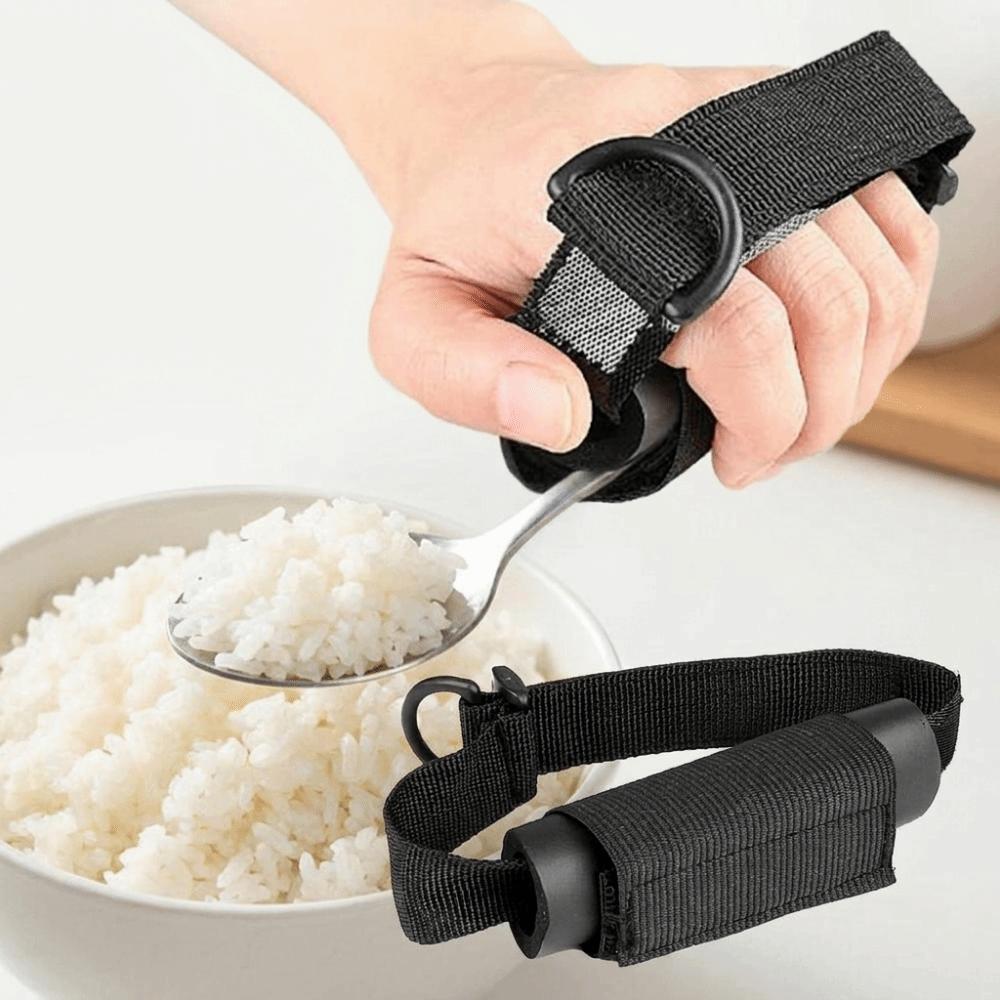 Adjustable Aid Utensil Cuff Anti Shake Eating Assistance Cuff Spoons Forks Fixing Band Daily