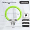 Universal Bike Lock: Anti-Theft Password Lock for Mountain Bikes & E-Bikes, Leather Ring, Portable Thick Cable Lock, Durable & Secure.