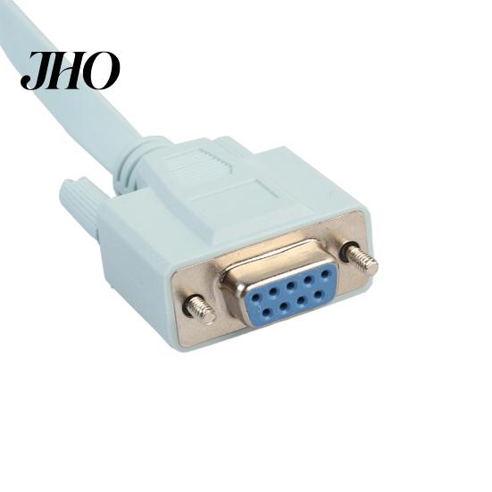 5ft 9Pin DB9 Serial RS232 to RJ45 Cat5 Ethernet Console Rollover Cable for Cisco