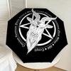 1pc Baphomet Symbol Occult Artwork Umbrella with Plastic Handle,Suitable for All Seasons Home Travel Outdoor UmbrellaDD1281