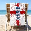 EnglCoat Of Arms Beach Towel - Soft, Absorbent Microfiber, Lightweight, Ideal for The Beach, Parties, Travel, Camping fan gifts