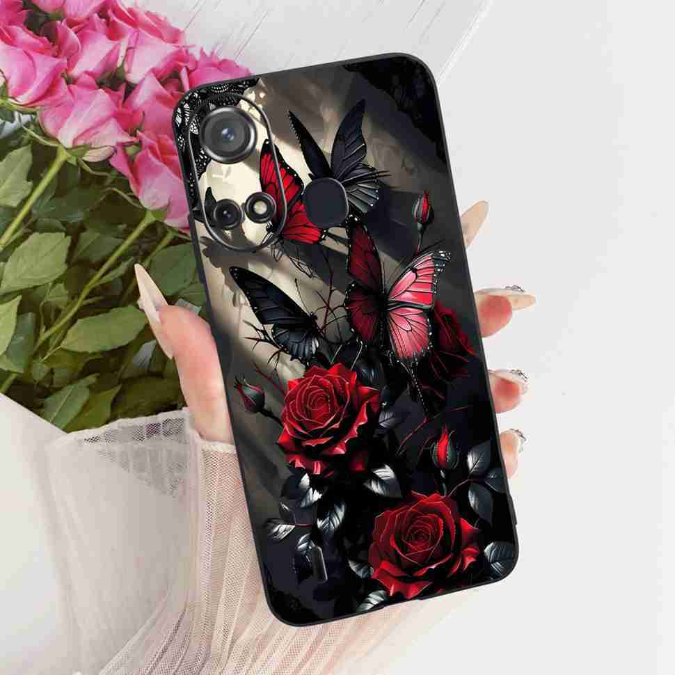 CAse For ITEL A58 Lite Silicone Soft Cover Capa For ITEL A58 A 58 Lite A58Lite New Fashion Butterfly Back Cover Bumper Capa