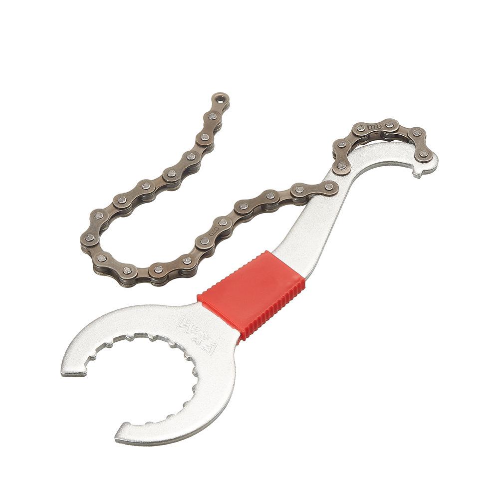 Sada nářadí na opravu jízdního kola: Řezačka řetězu, Nástroje pro setrvačník a klikovou hřídel, Příslušenství k řetězu