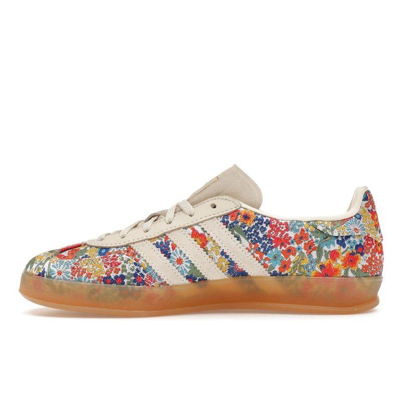Adidas Liberty London X  Gazelle Indoor Floral Embroidery Women Sneakers Cream Off-White Gum JP5309