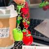 Sturdy Apples Keychain In Red And Green For Key Organization And Gifts