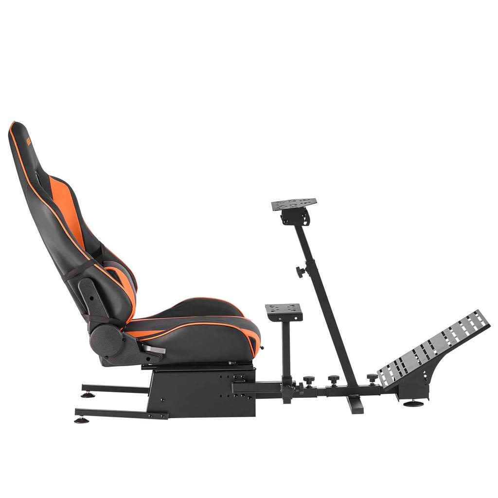 VEVOR Racing Wheel Stand, Heavy-Duty Simulator Cockpit Steering Wheel Stand, Fit Logitech G25, G27, G29, G920, G923, Thrustmaster T300RS, TX F458