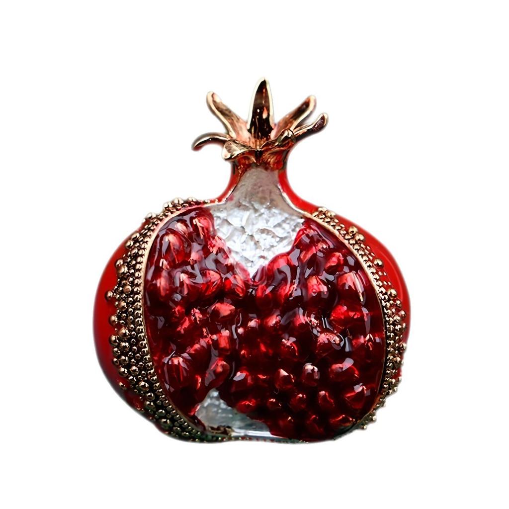 Duoziduofu Pomegranate High-end Women Exquisite Luxury Fruit Sense Brooch