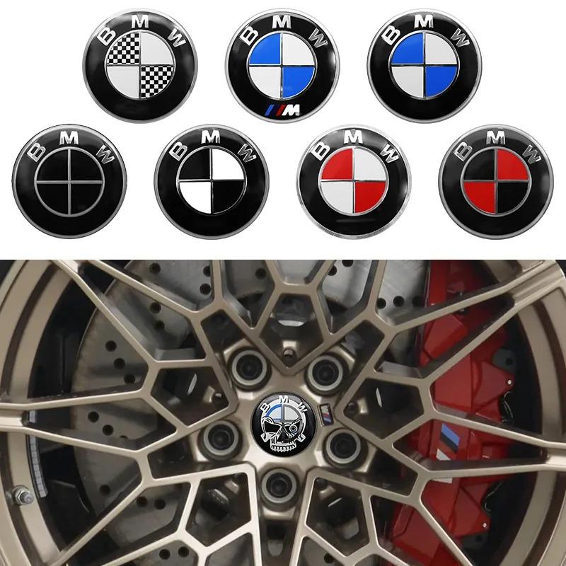 For BMW M 4Pcs 56mm 60mm 65mm Car Wheel Center Hub Caps Stickers Badge Accessories For BMW E46 E39 E87 E90 E36 E53 E28 E30 E61 E62 E60 E34 JG8