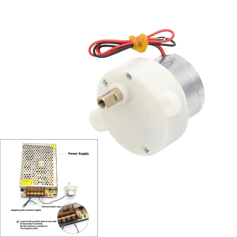 Upgrades Gear Motor Slow Speed Mini Turbos Worm Gear Box  Low Noise  Gear Motor Simple To Operate for Precisions Device 