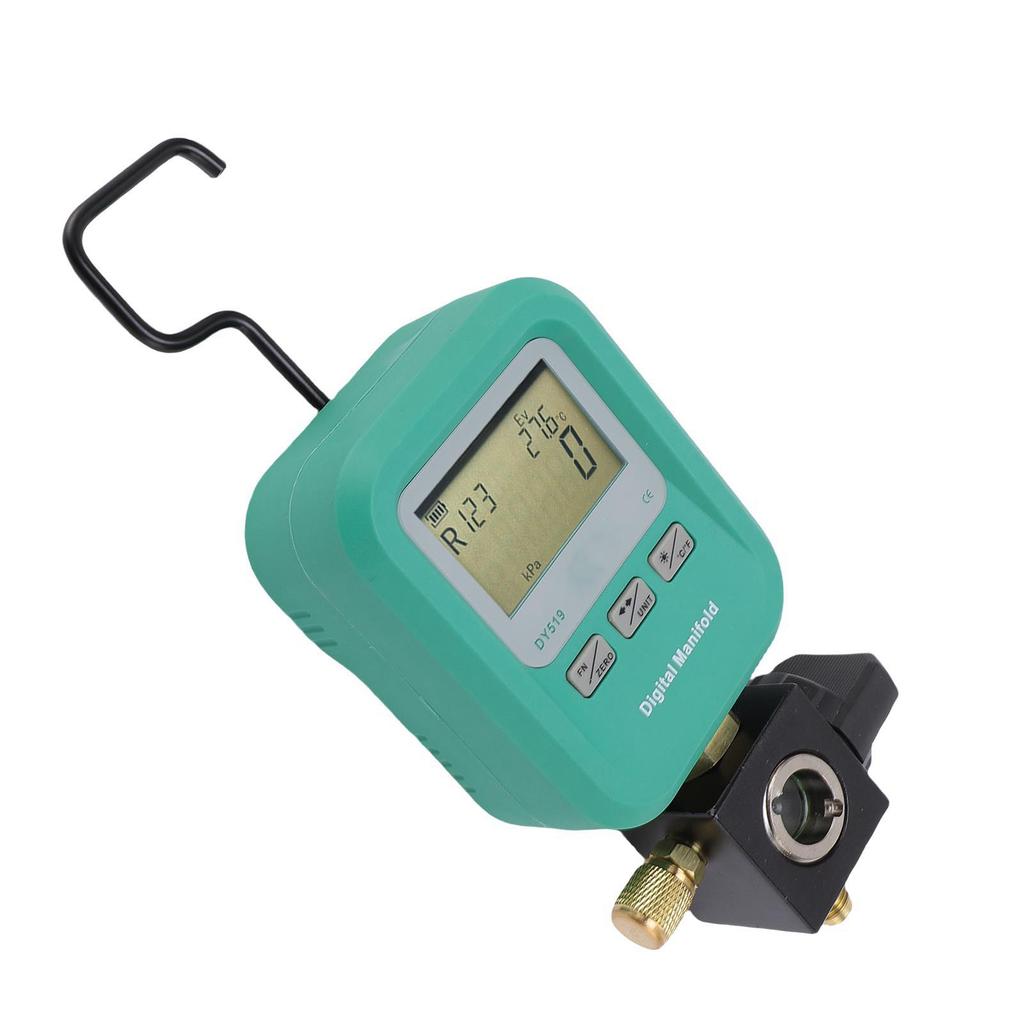 Digital Manifold Meter 1 4 Inch Inlet Air Conditioning Manifold Pressure Tester for Refrigeration Maintenance