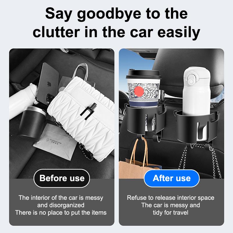 1/2Pcs New Multifunctional Hook For Car Seat Back Back Seat Cup Holder With Hooks Durable Car Seat Cup Holder Hook