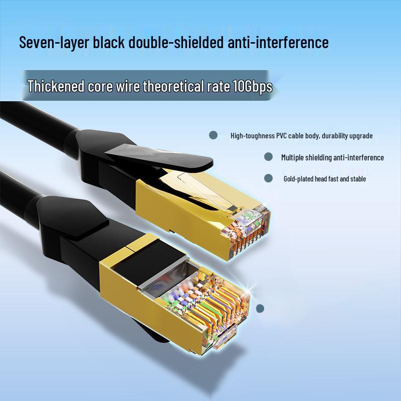 Jingchen Cat7 Double-Shielded Ethernet Cable