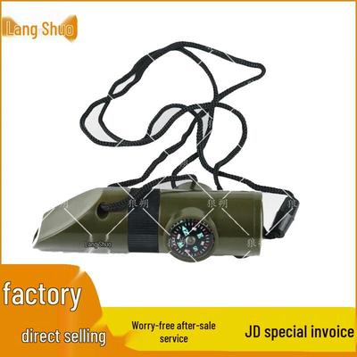 Langshuo 7-in-1 Survival Whistle & Compass Tool