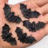 50pcs Plastic Luminous Black Fake Bat Halloween Decor Haunted House Horror Props Accessories DIY Party Dressing Party Favors