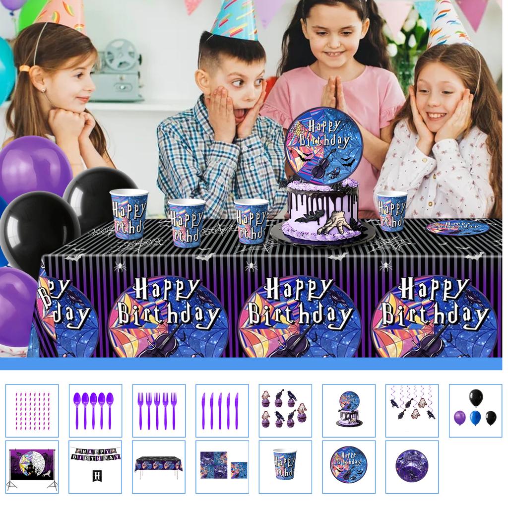 Theme Party Supplies Birthday Decoration Tableware Party Atmosphere Layout Banner Props