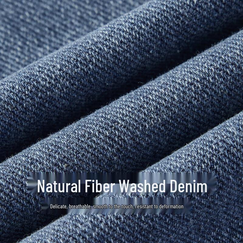 FIRS Men's Natural Fiber Wide-Leg Jeans