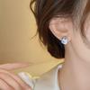 Exquisite Pink Strawberry Earrings for Women Light Luxury Zircon Heart-Shaped Earrings Y2K Girl Cute Jewelry Accessories
