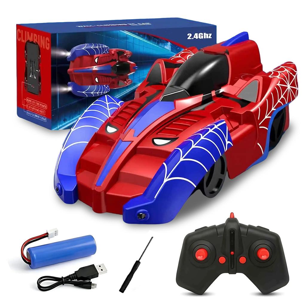 RC Stunt Car Wall Climbing Vehicle Spider Web Wireless Remote Control Race Car Toy With Dynamic Lights For Kids Boys Gifts