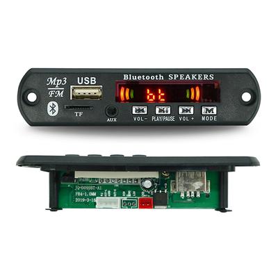 Wireless Bluetooth 5.0 9V-12V MP3 WMA Decoder Board Car Audio USB TF FM Radio Module Color Screen MP3 Player with Remote Control