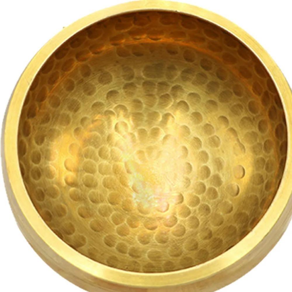 Nepal Klangschale Yoga Meditation Therapie Klar Denken Buddha Tibetisches Chanten mit Holzstab Handwerk