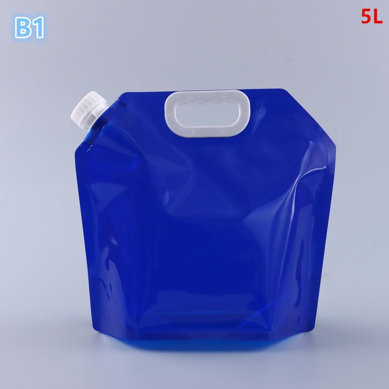 5L Folding Beer Bag Transparent Beer Packaging Suction Nozzle Bag Takeaway Beer Bag Hand-Held Valve Mouth Water Storage Bag