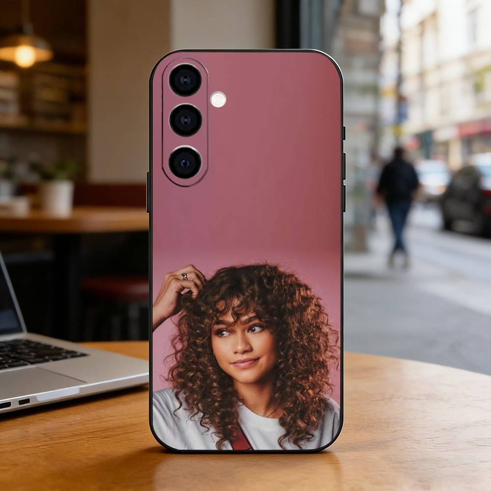 Actor Z-Zendaya Phone Case Black Silicone Soft For Samsung Galaxy A73,A72,A71,A70,A53,A52,A51