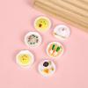 1 Stück Puppenhauszubehör Mini Dim Sum Platte DIY Miniaturlandschaft Feengarten Dekor Spielessen Ornamente