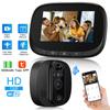Tuya Smart WiFi Türklingel mit 1080P Kamera, Video-Guckloch für Tür, 4,3-Zoll-LCD-Bildschirm, PIR-Bewegungserkennung, Auge, Video-Auge