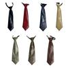 Campus Preppy Necktie Faux Leather Neck Tie Student Uniform Adjustable Pre Tied Neck Tie Shirt Collar Neckwear for Women