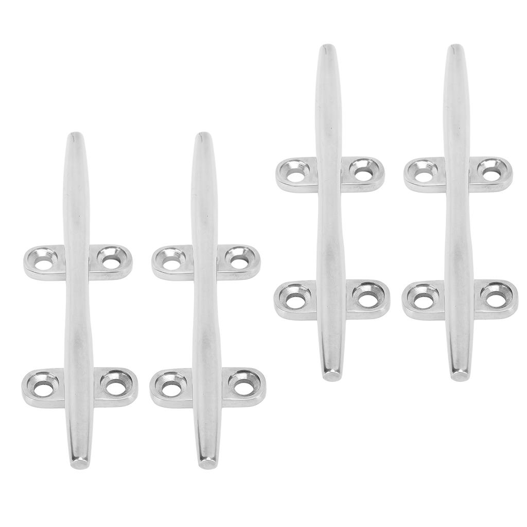 4Pcs Boat Mooring Cleat Sturdy Stainless Steel Dock Cleats for Marine Yachts Inflatable Yachts