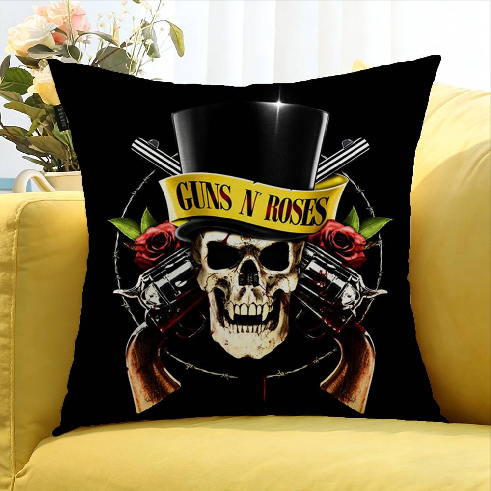 GGuns N RRoses World Various Sizes Square Pillow Case For Car Home Bedchamber Decor