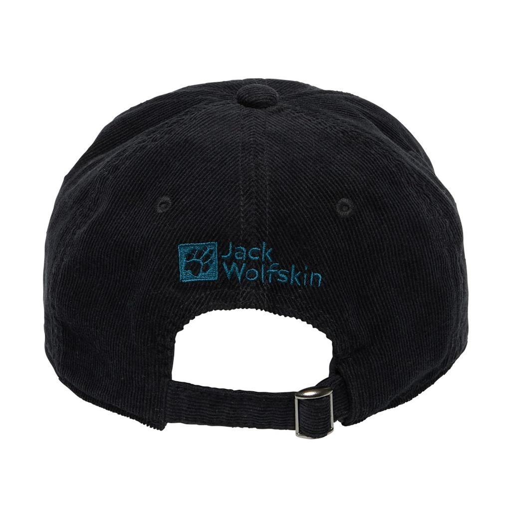 Unisex Cap JP PAW CORDS 6PNL CAP Hat black [Jack Wolfskin] (Corduroy) [A63234 / V3]