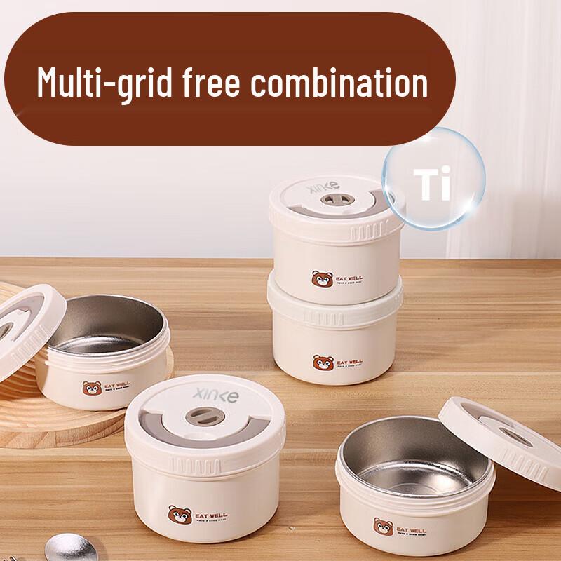 Xinke Pure Titanium Round Bento Box