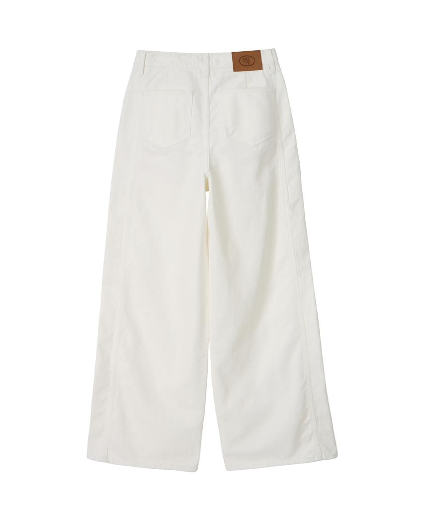 PANDORAFIT Raw Hem Pants (Ivory)
