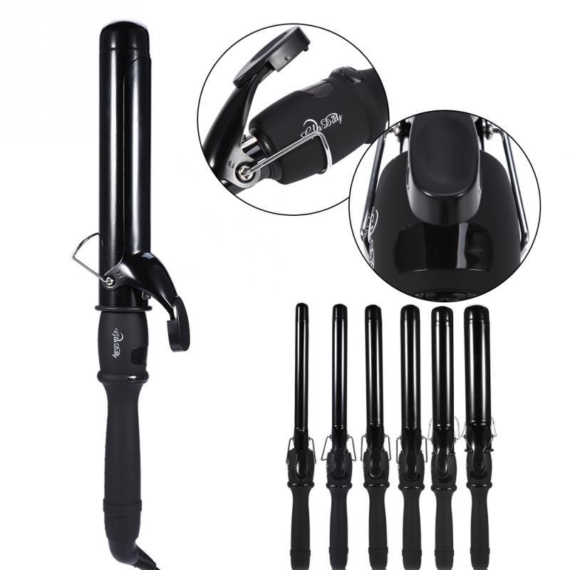 110-240V Ceramic Hair Straightene Tube Shape Big Deep Curly Ceramic Curling Iron Heating Hair Curler Hair Styling Tool New
