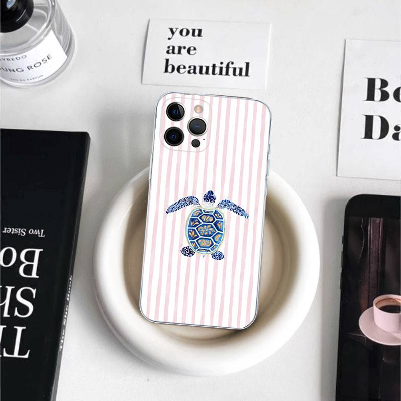 Cute Marine Seafood Phone Case For iPhone 17 16 15 11 12 14 13 Pro Max Mini X XS XR 7 Plus 16E Shockproof Silicone Cover Fundas